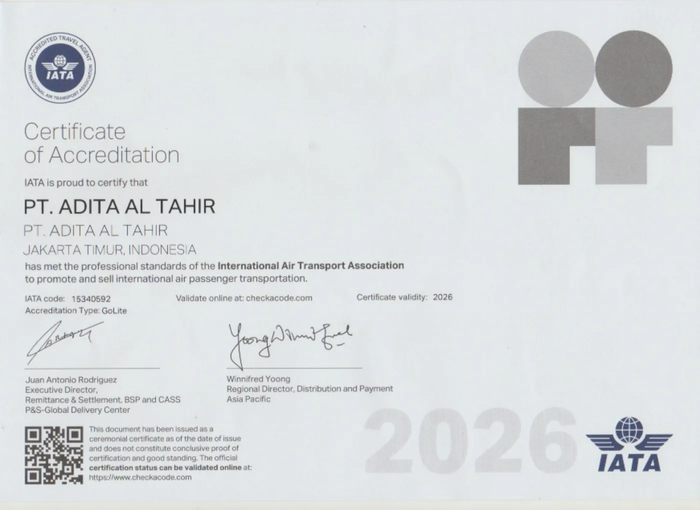 Akreditasi IATA — International Air Transport Association